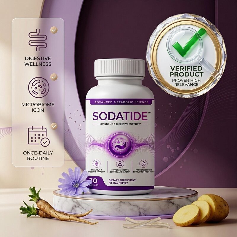 SodaTide bottle on countertop, final review shot